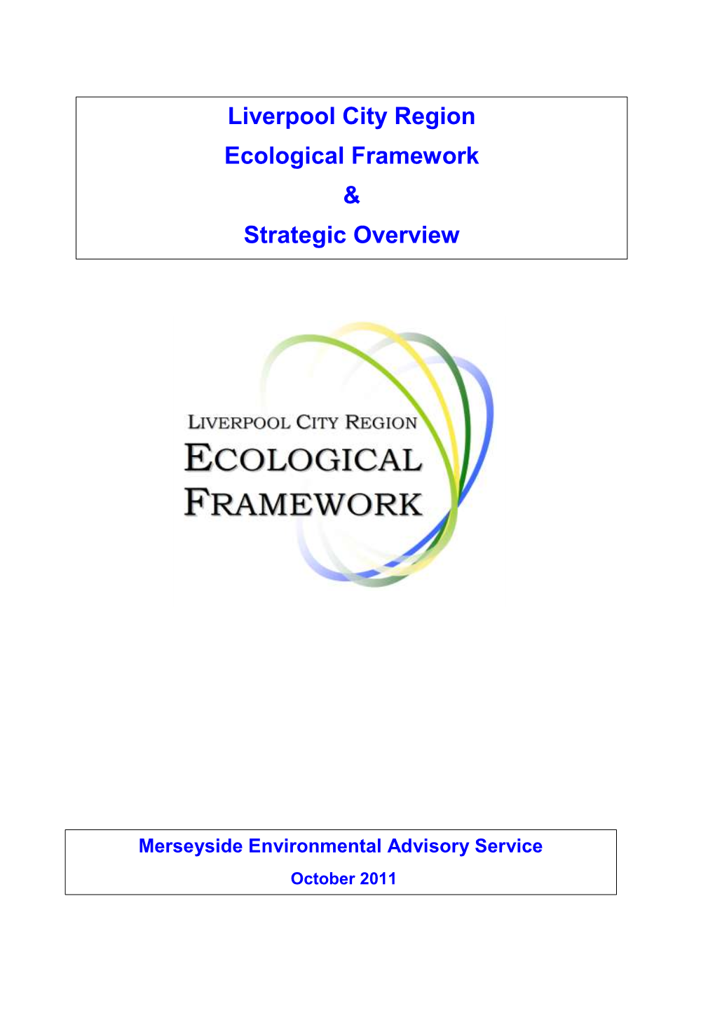 Liverpool City Region Ecological Framework