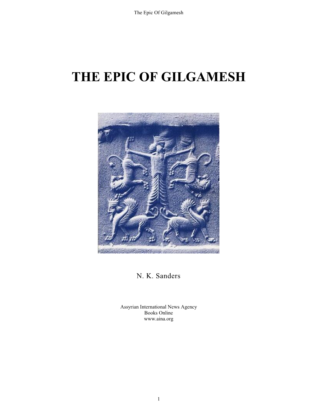 The Epic of Gilgamesh