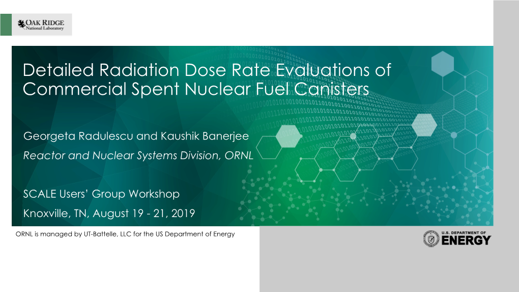 Detailed Radiation Dose Rate Evaluations of Commercial Spent Nuclear Fuel Canisters