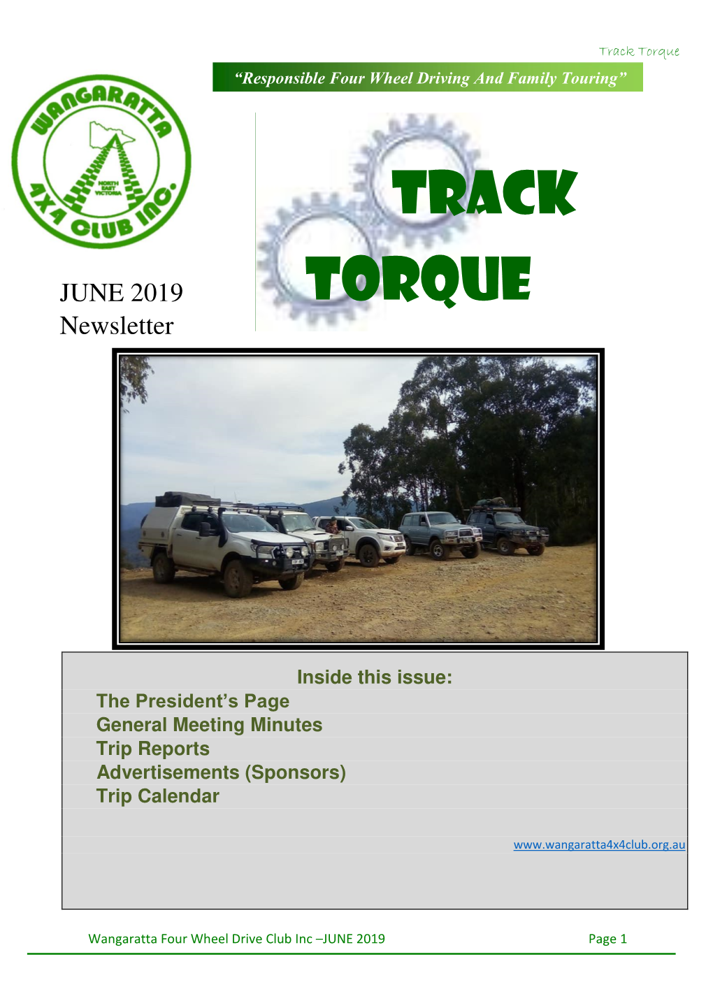 Track Torque “Responsible Four Wheel Driving and Family Touring”