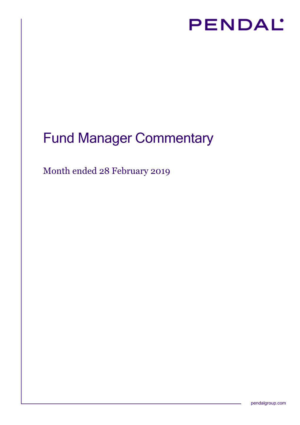 Fund Manager Commentary