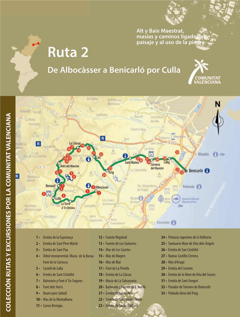 Ruta 2 De Albocàsser a Benicarló Por Culla