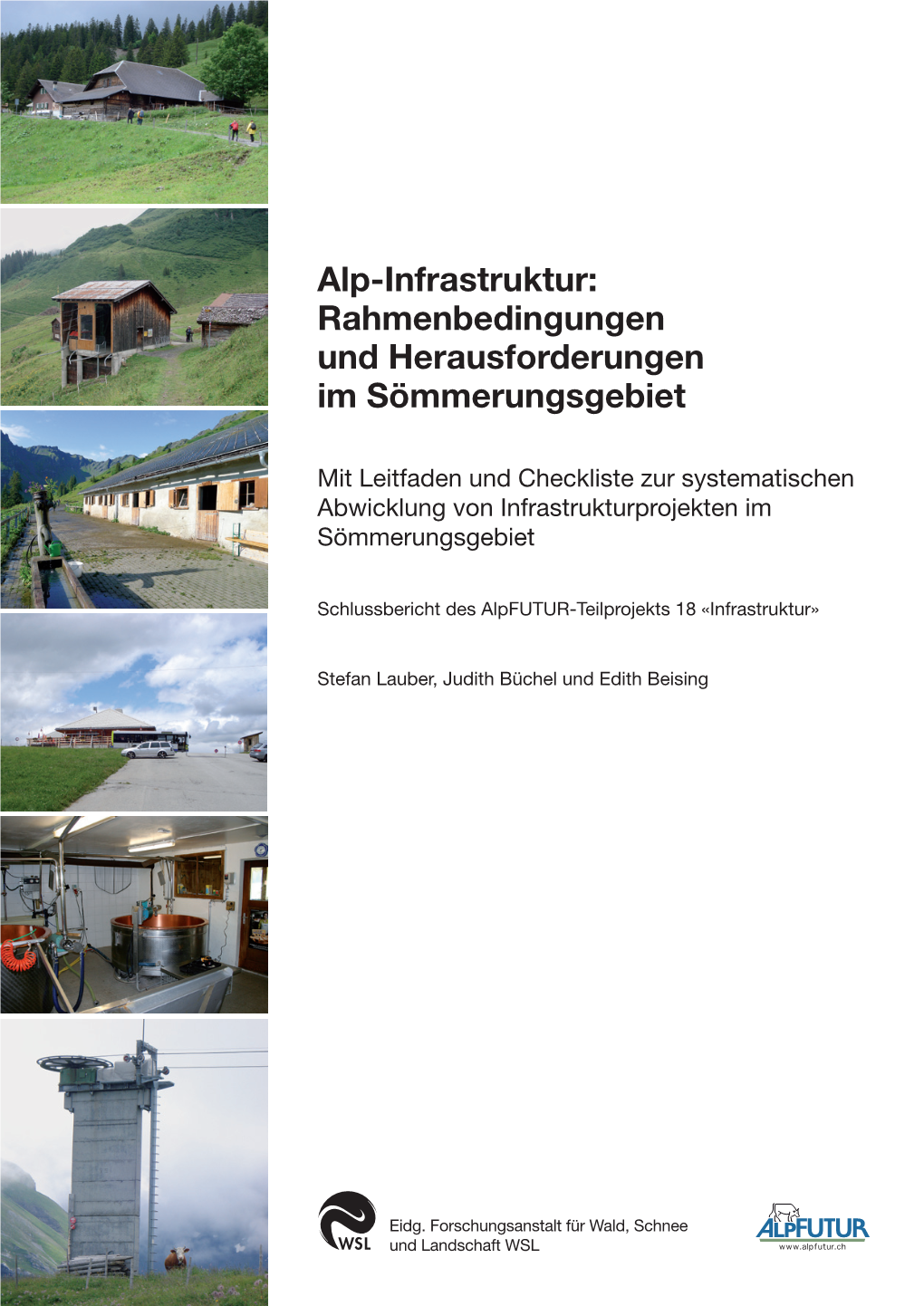 Alp-Infrastruktur: Rahmenbedingungen Und Herausforderungen Im Sömmerungsgebiet