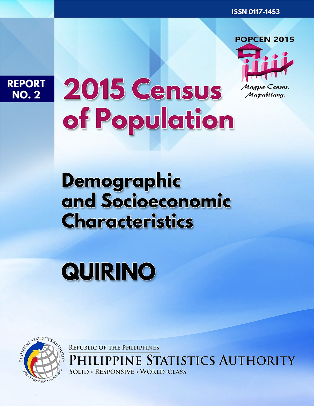 QUIRINO Highlights on Demographic and Socioeconomic Characteristics