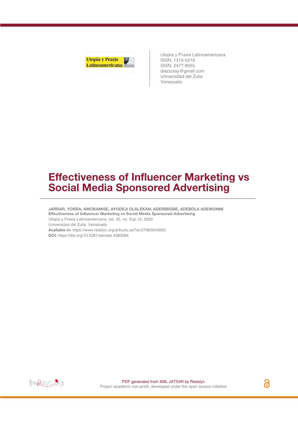 Effectiveness of Influencer Marketing Vs Social Media Sponsored Advertising