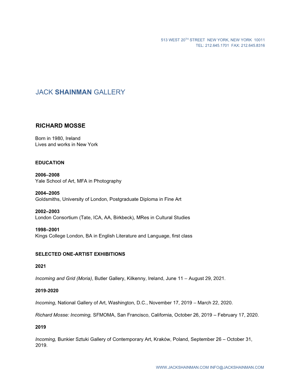 Jack Shainman Gallery