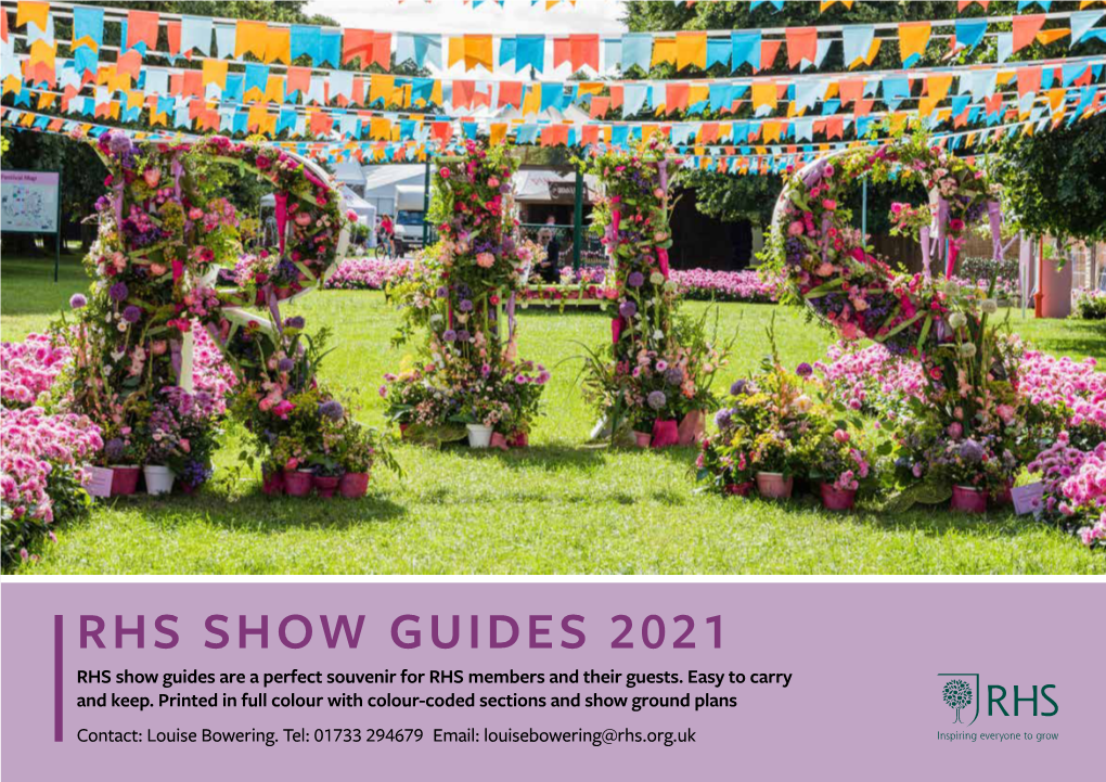 RHS Show Guides Media Pack 2021