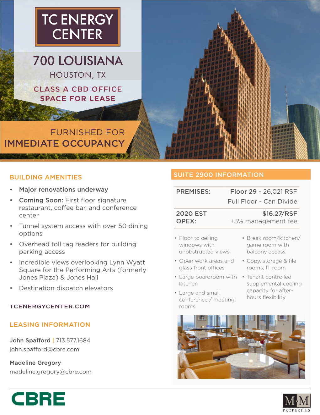 700 Louisiana Houston, Tx Class a Cbd Office Space for Lease