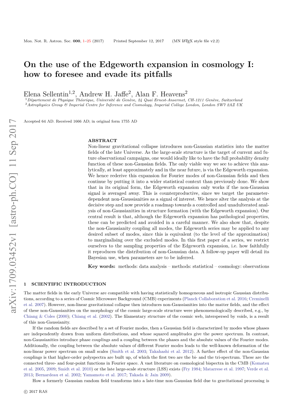 On the Use of the Edgeworth Expansion in Cosmology I: How to Foresee and Evade Its Pitfalls