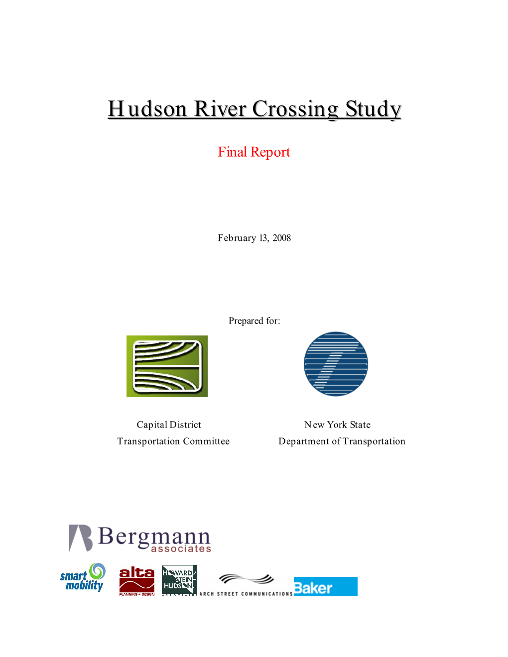 Hudson River Crossing Study