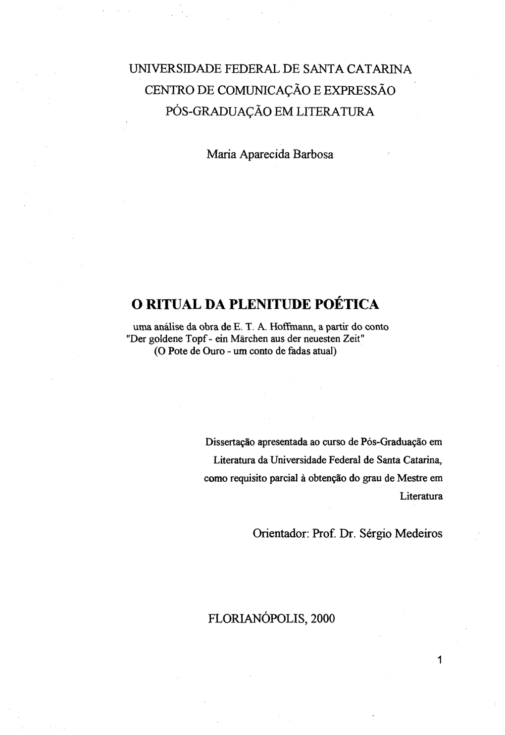 O RITUAL DA PLENITUDE POÉTICA Uma Análise Da Obra De E