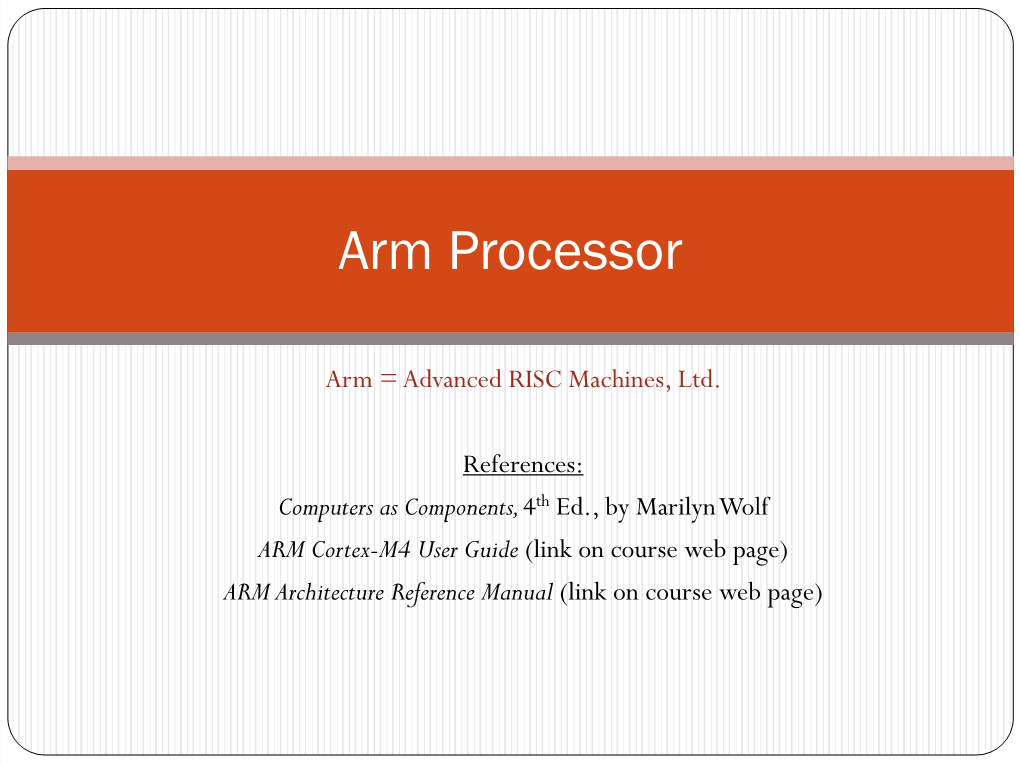 Arm Processors Vs