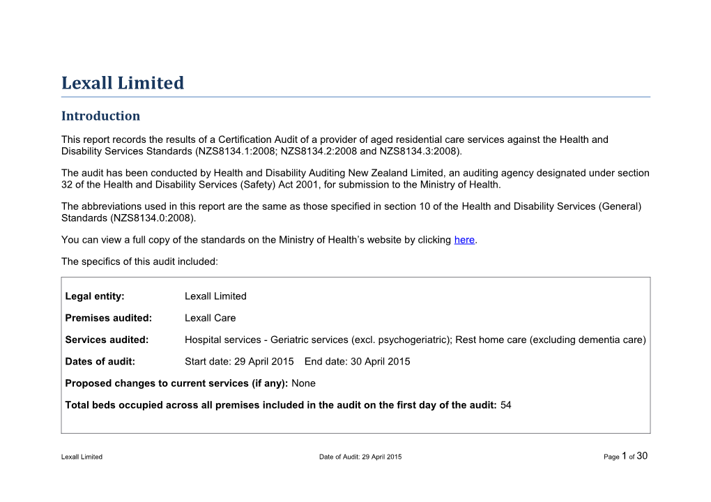 Lexall Limited