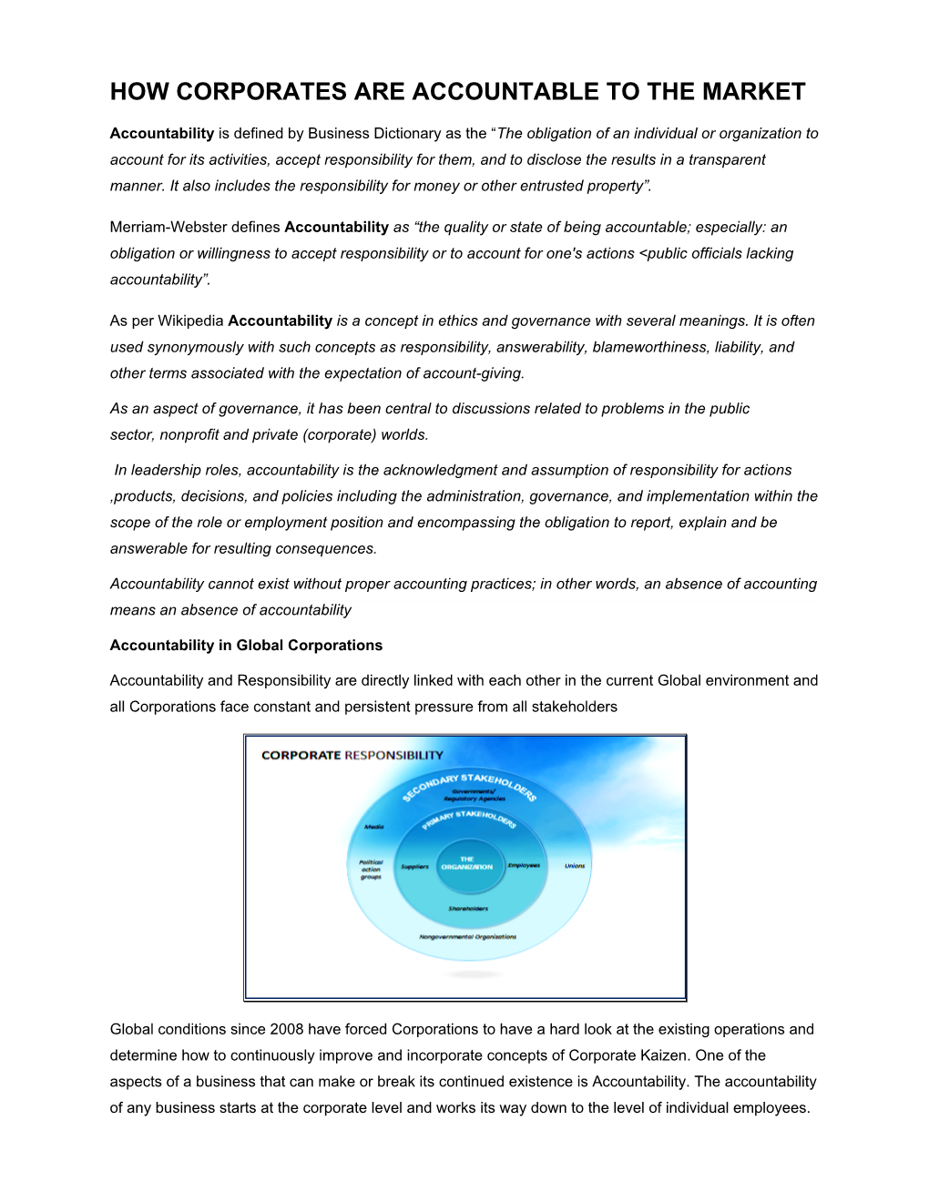 How Corporates Are Accountable to the Market.Pdf