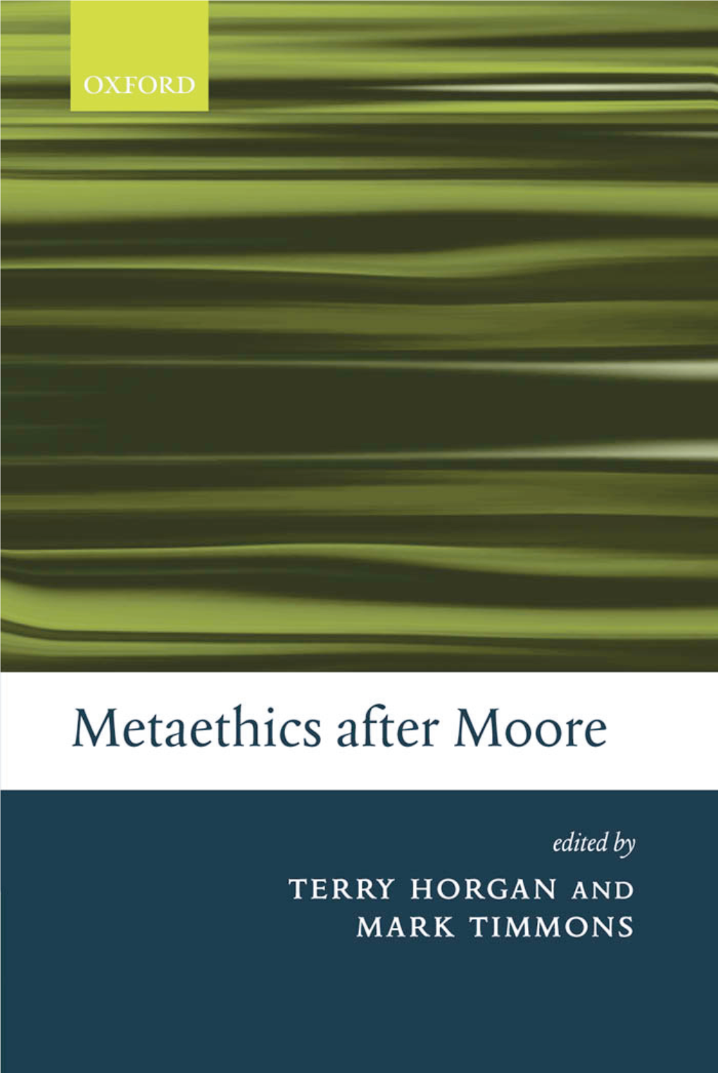 Metaethics After Moore.Pdf