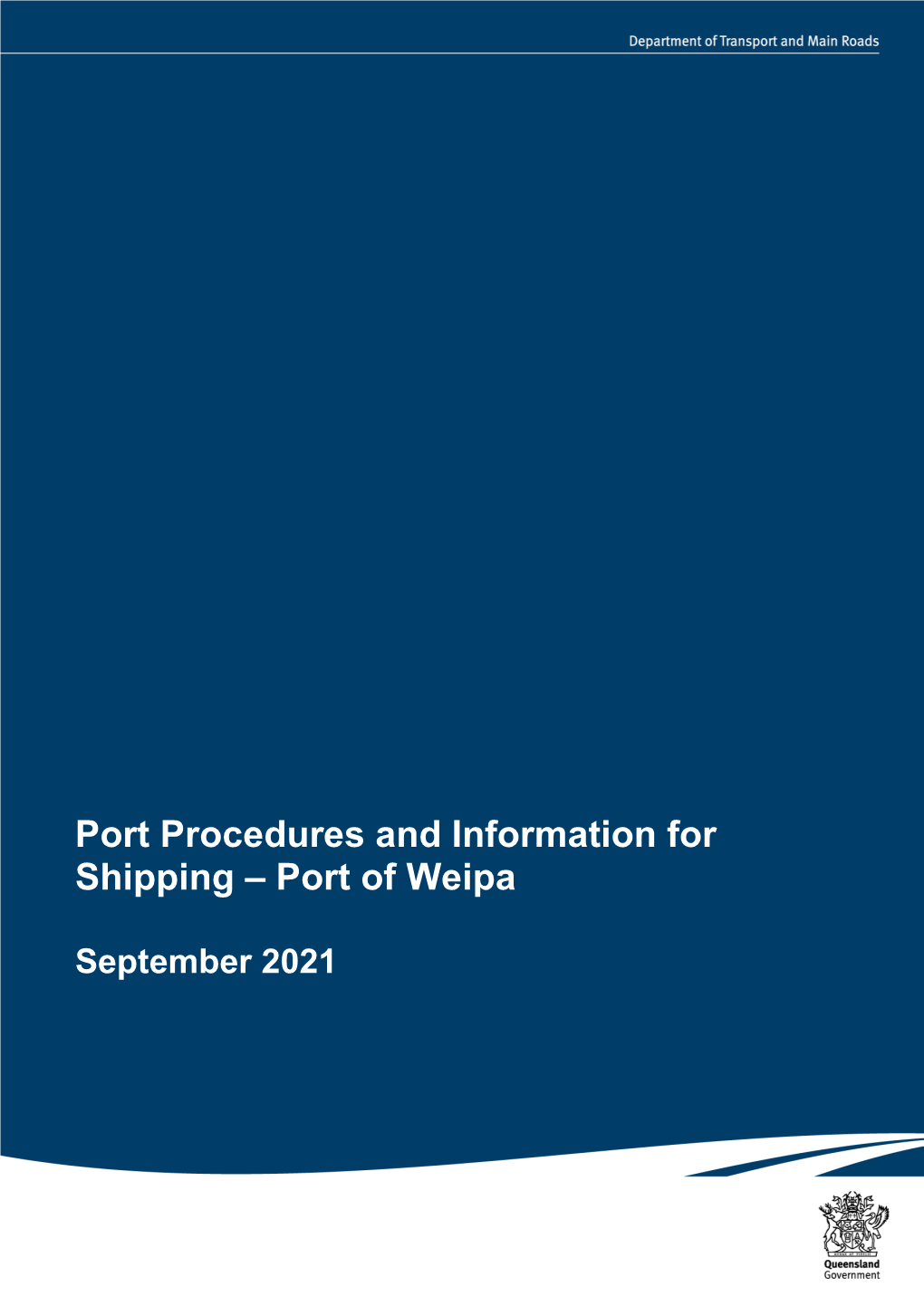 Port Procedures and Information for Shipping – Port of Weipa