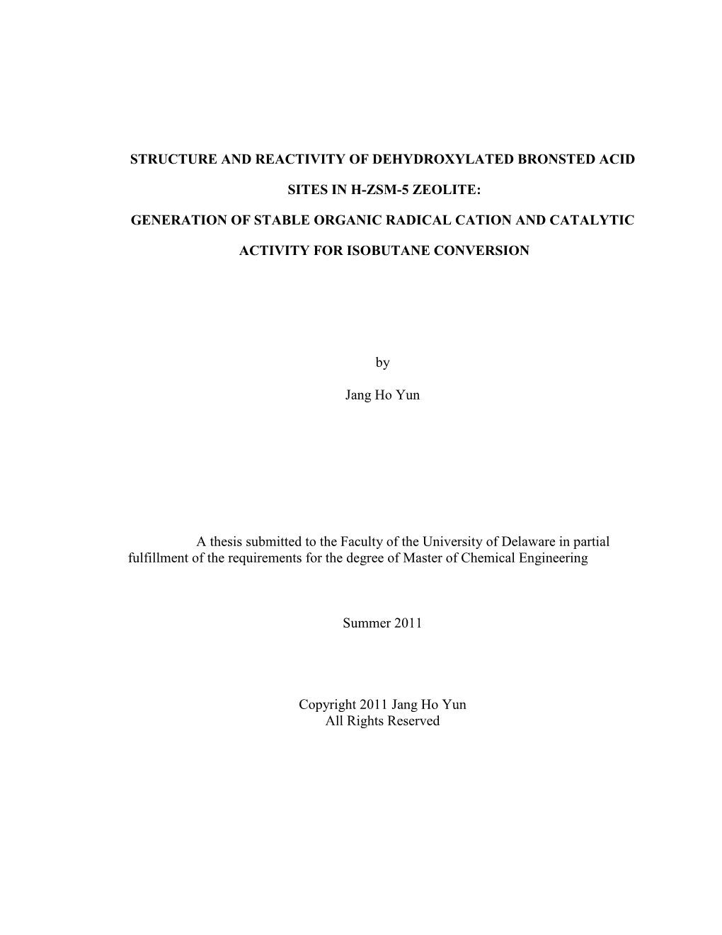 Structure and Reactivity of Dehydroxylated Bronsted Acid