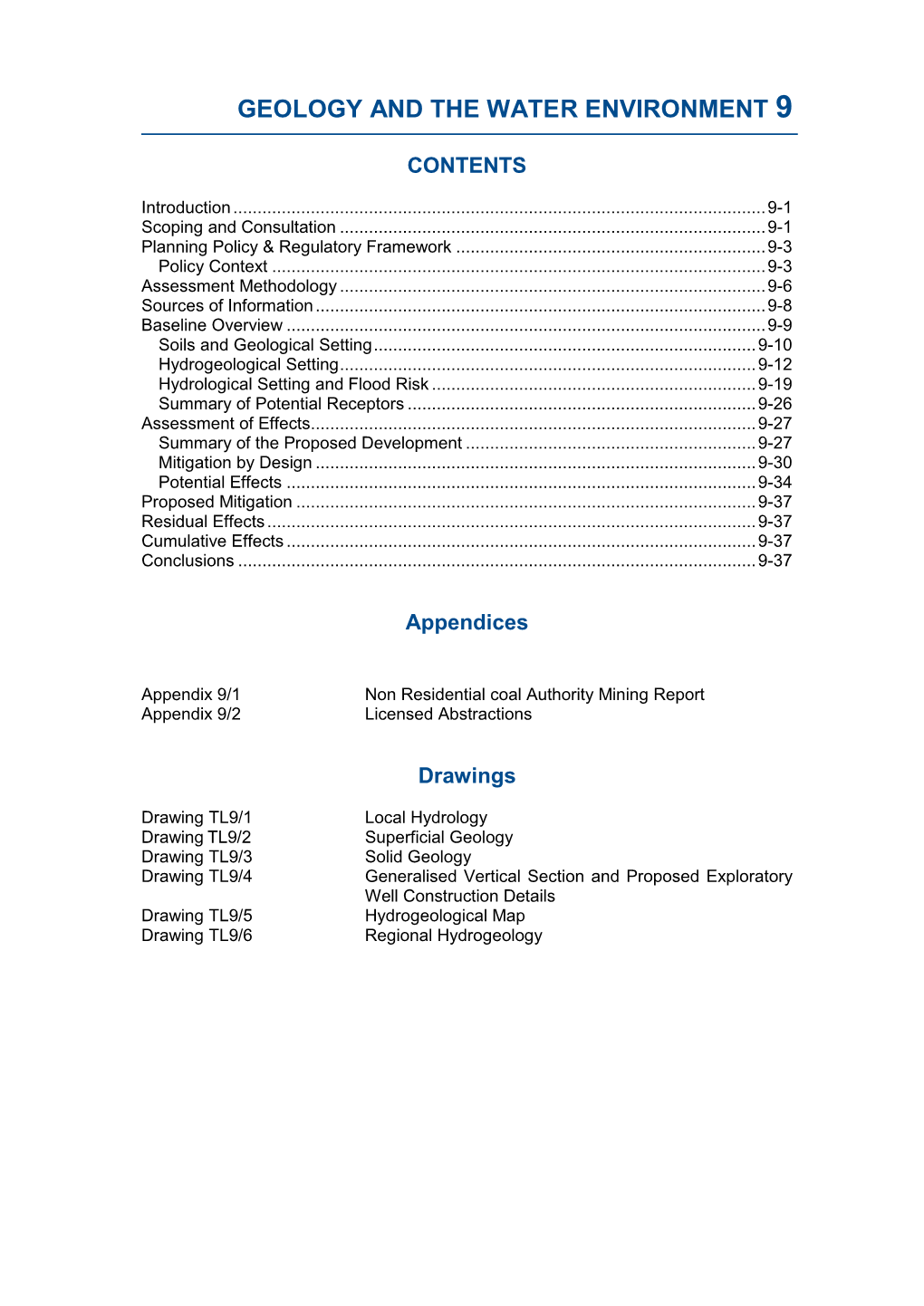 Geology and the Water Environment 9