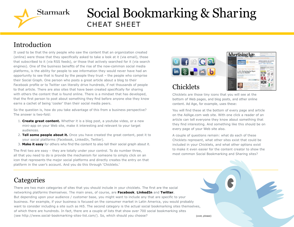 Social Bookmarking & Sharing