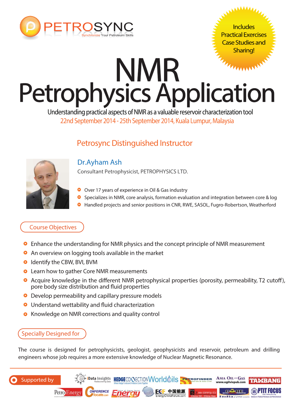 NMR Petrophysics Application by Dr Ayham