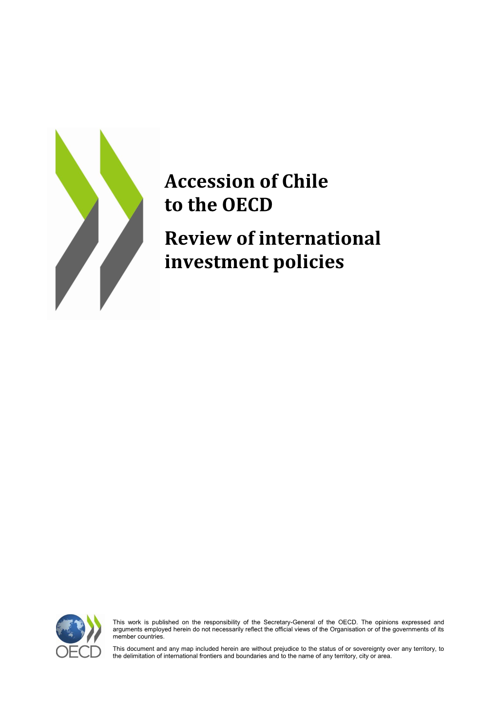 Chile: Position Under the OECD Investment Instruments