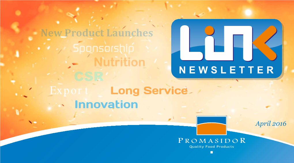 Nutrition CSR NEWSLETTER Export Long Service Innovation