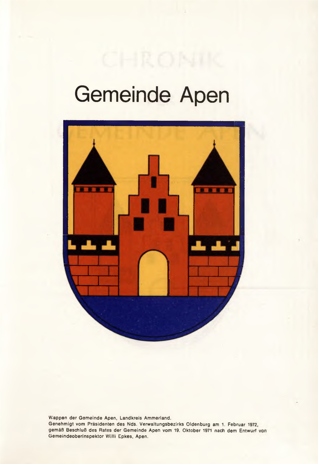 60 Jahre Ortsgeschichte Apen 1927
