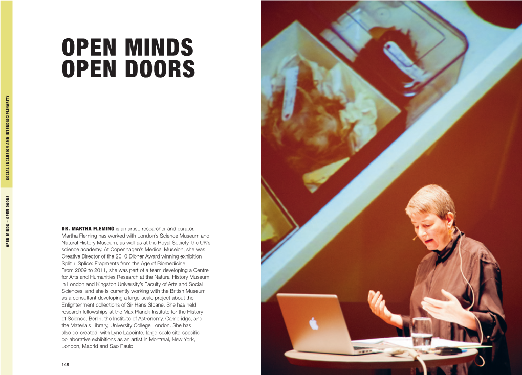 Open Minds Open Doors N and Interdisciplinarity So Cial Inclusi O N