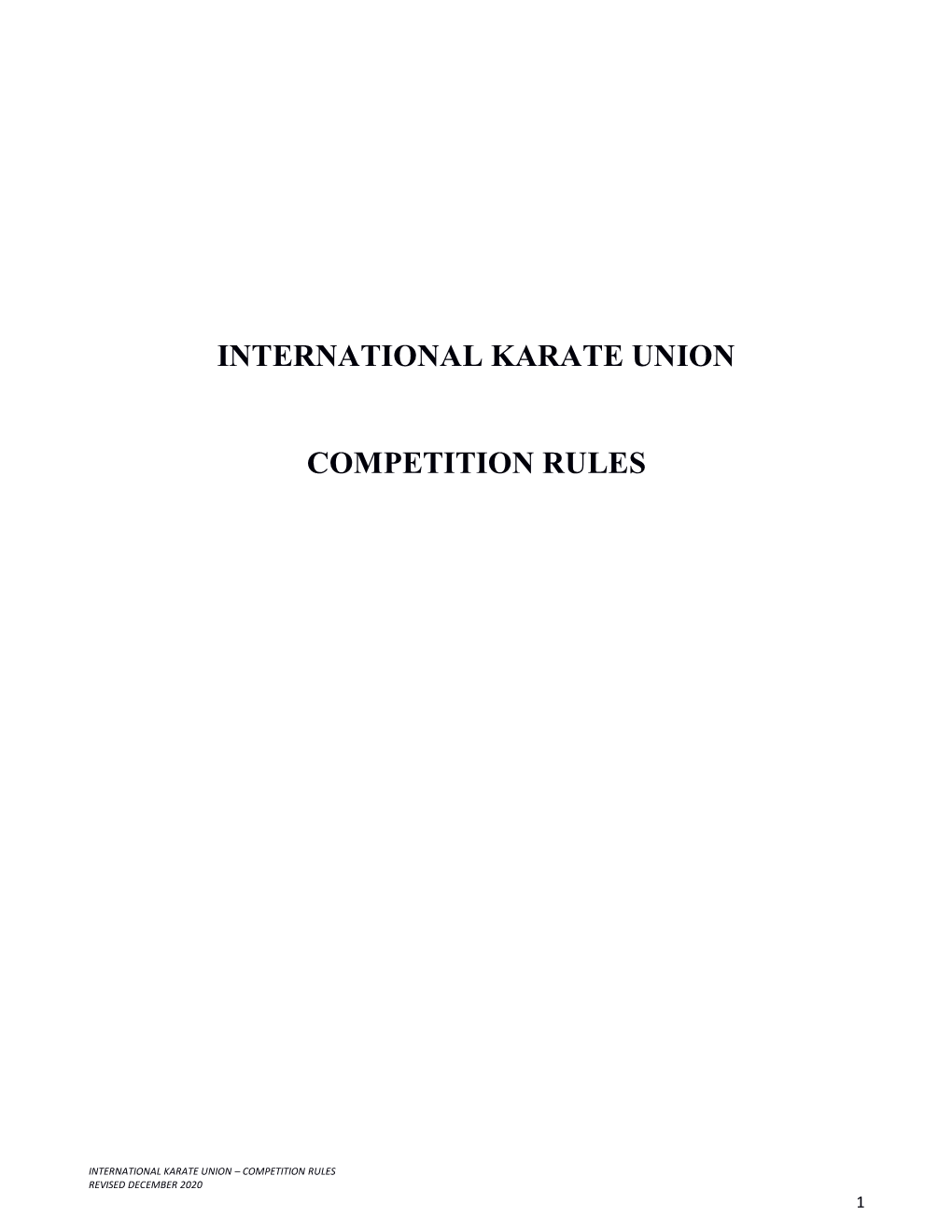 Part 1: Competition Rules