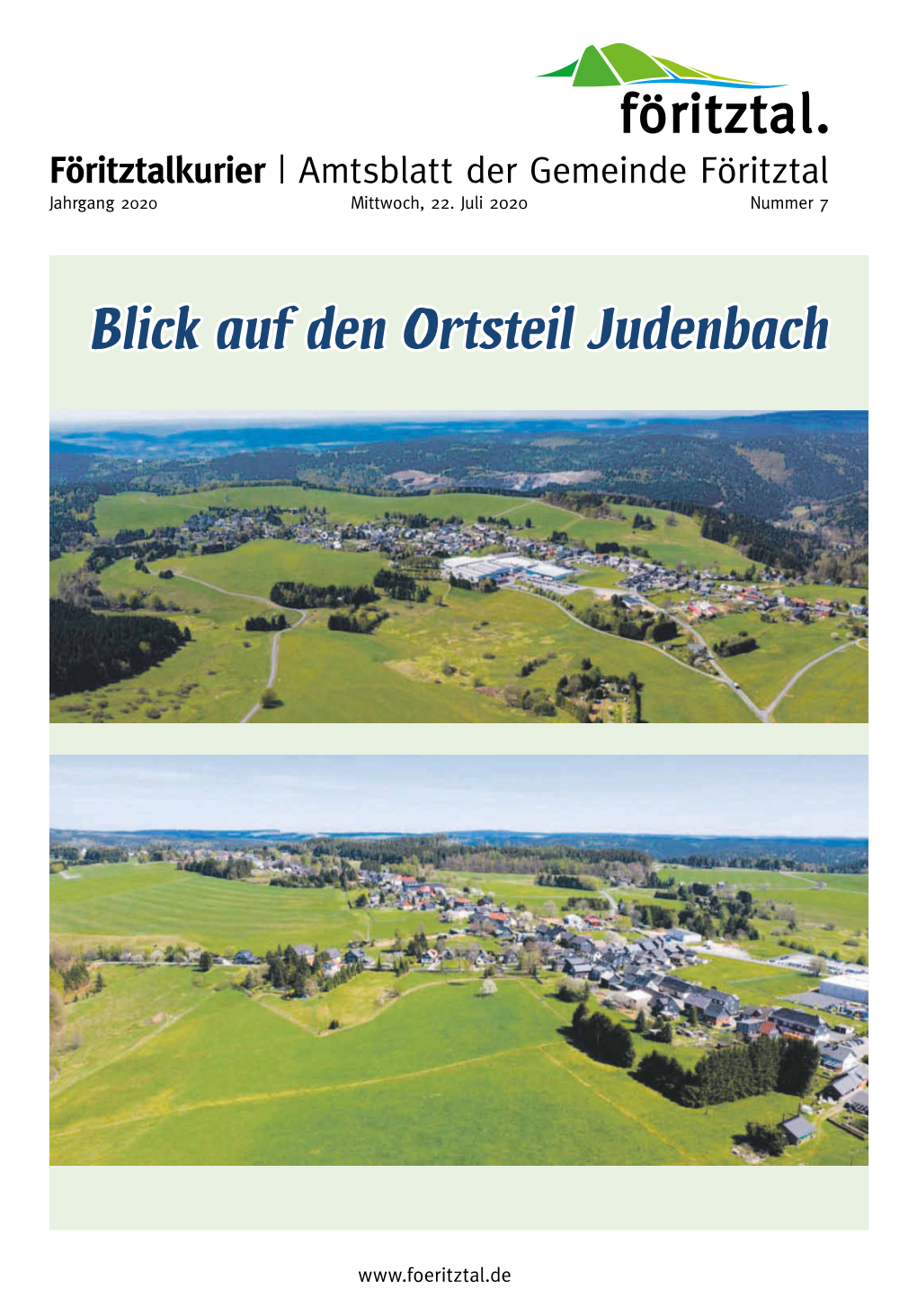 Blick Auf Den Ortsteil Judenbach