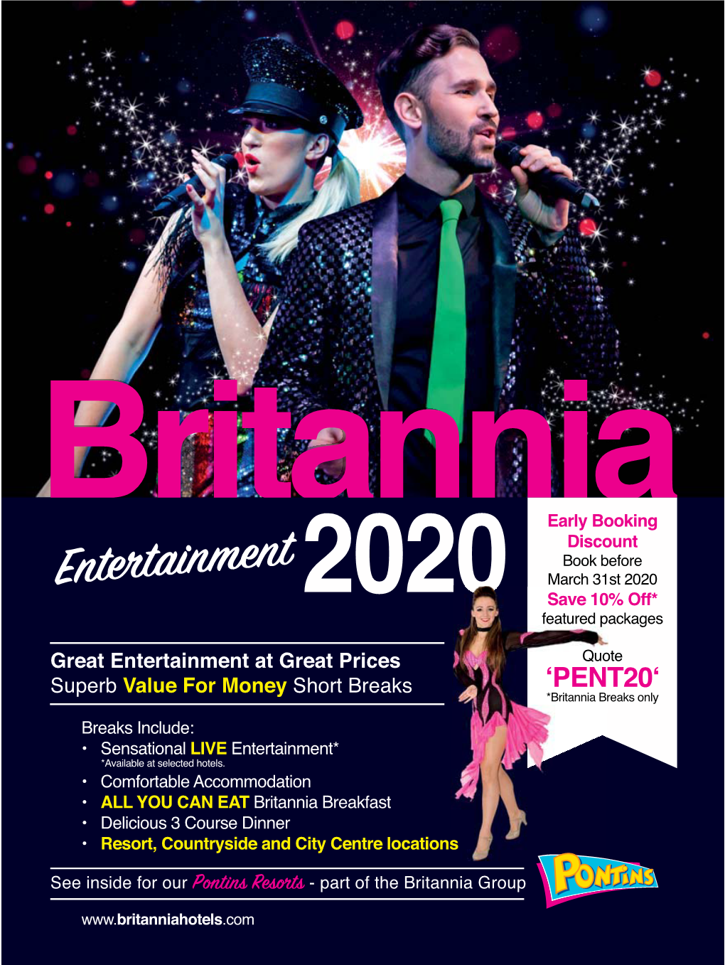 Britannia Entertainment2020 Early Booking