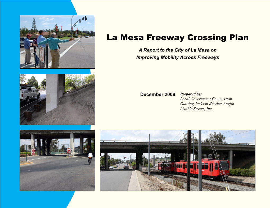 La Mesa Freeway Crossing Plan