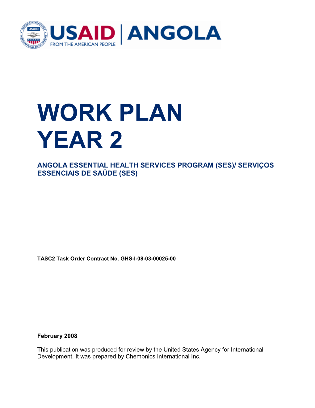 Work Plan Year 2