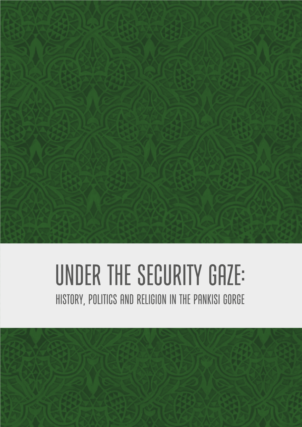 Under the Security Gaze: History, Religion and Politics in the Pankisi Gorge