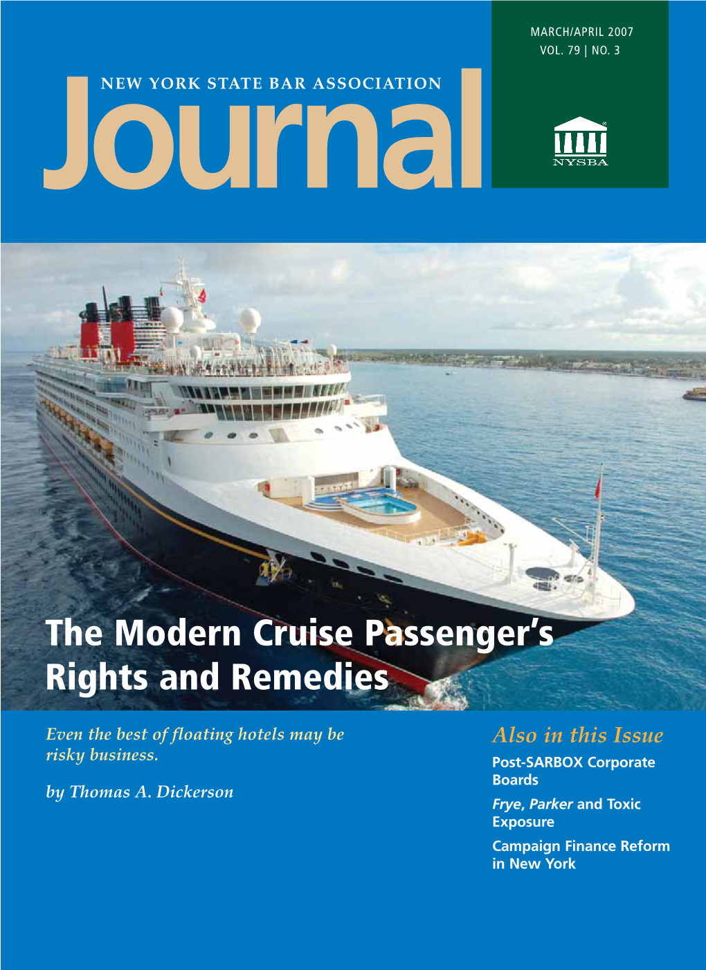 The Modern Cruise Passenger's Rights and Remedies