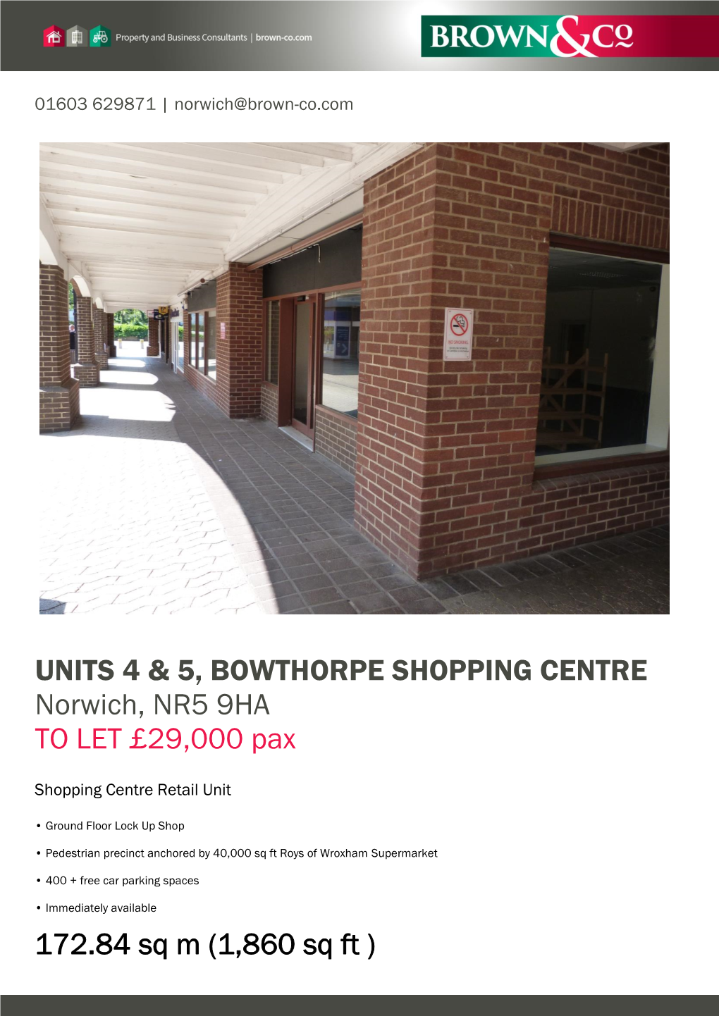 Units 4 & 5, Bowthorpe Shopping Centre