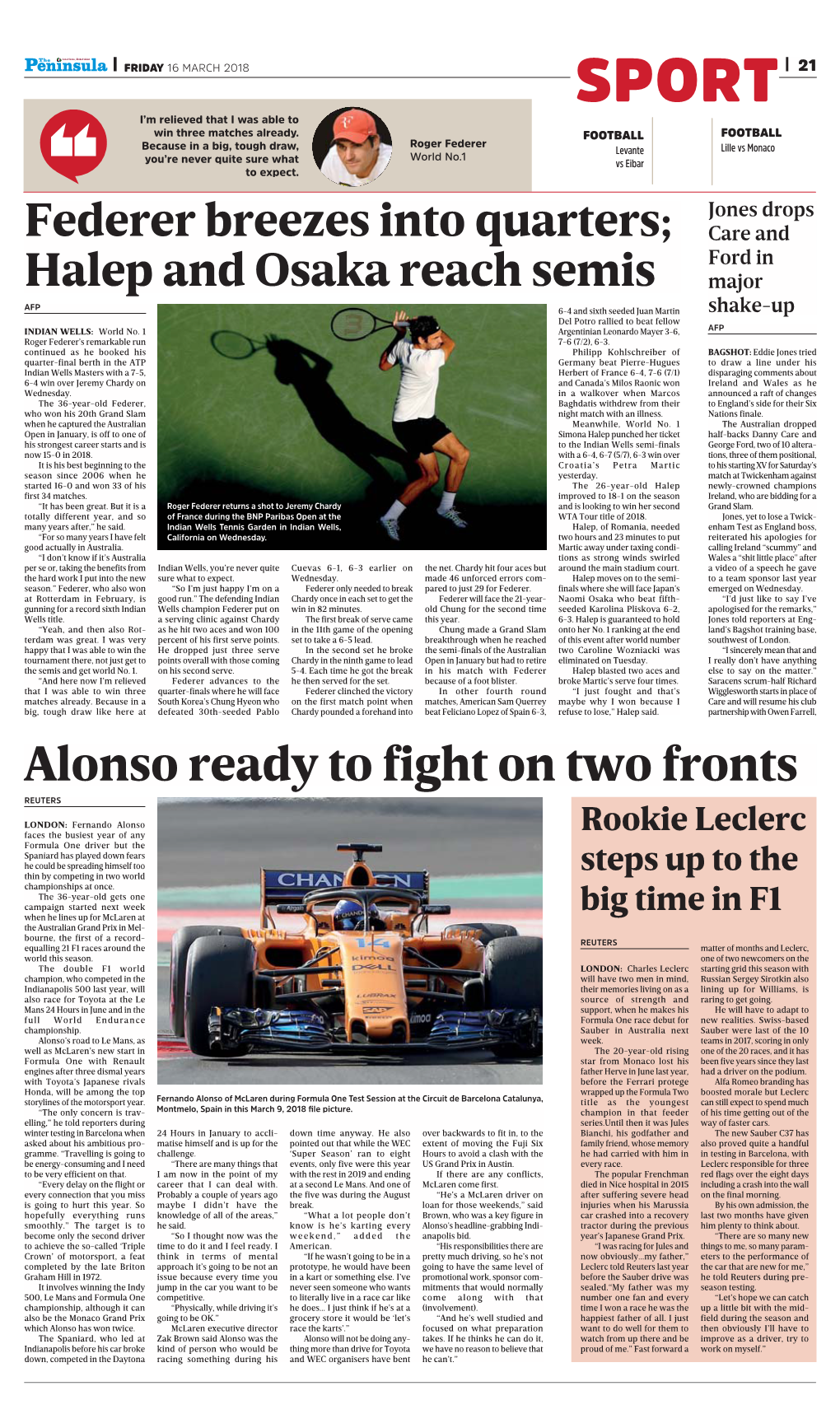 Alonso Ready to Fight on Two Fronts