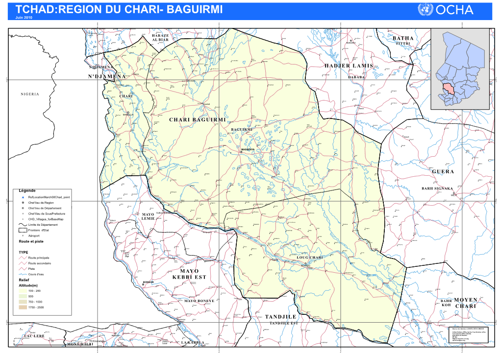 N'djamena Moyen Chari Mayo Kebbi Est Hadjer Lamis