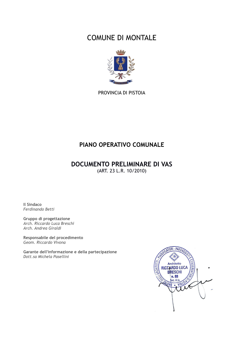 Documento Preliminare Di Vas (Art