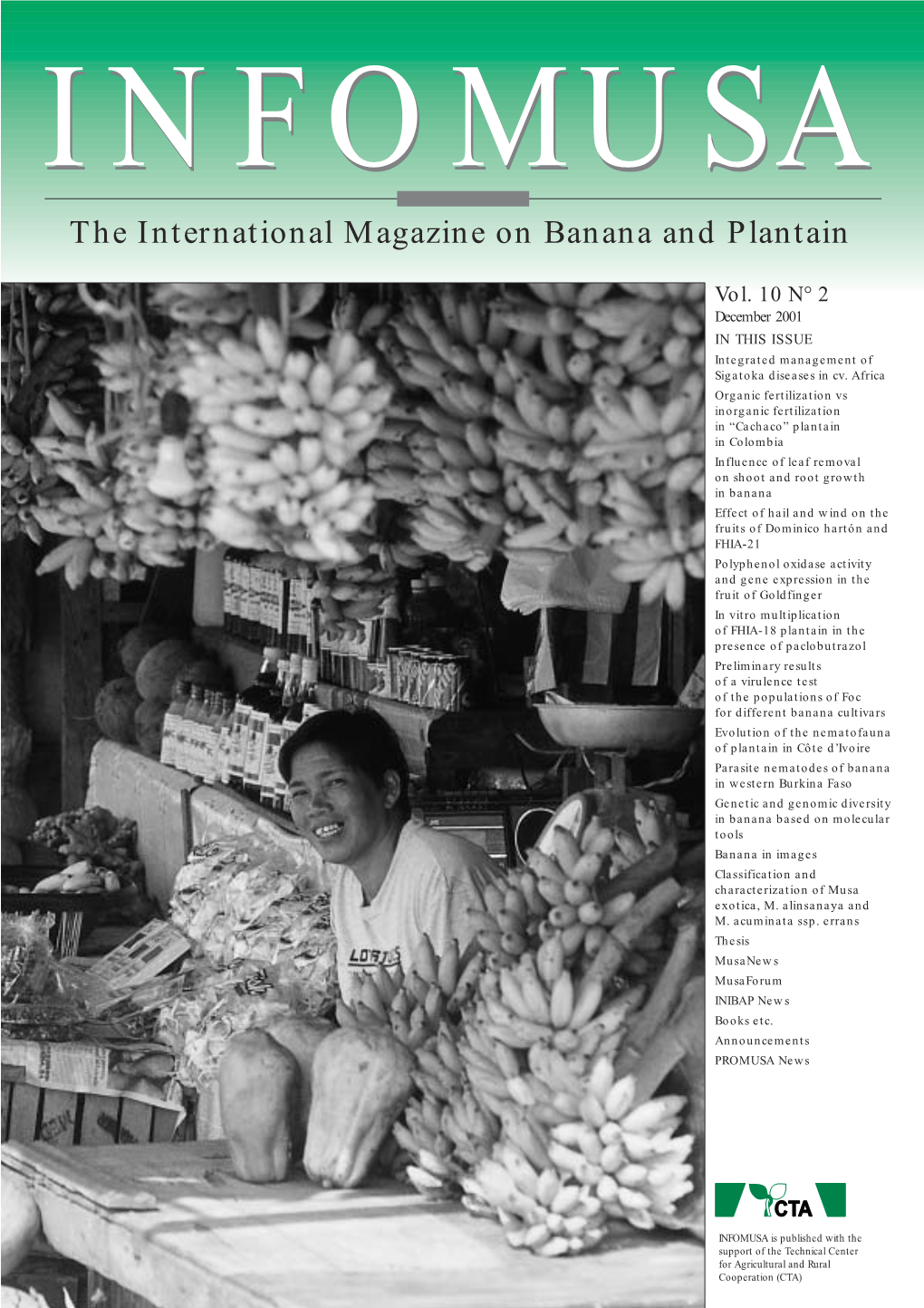 INFOMUSAMUSA the International Magazine on Banana and Plantain