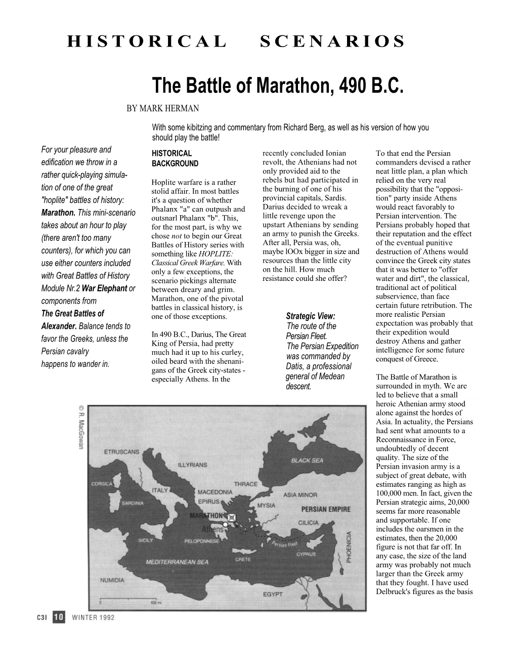 The Battle of Marathon, 490 B.C. by MARK HERMAN