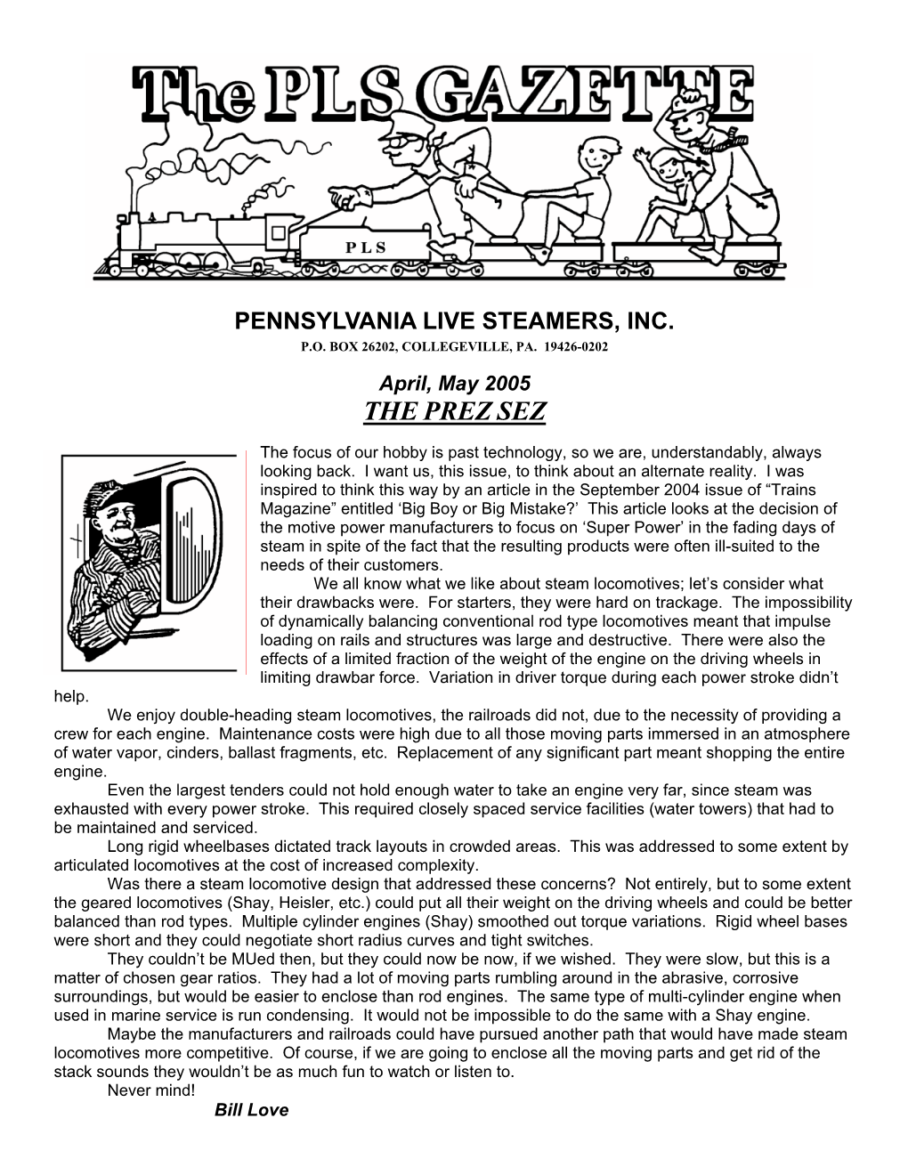 Pennsylvania Live Steamers, Inc