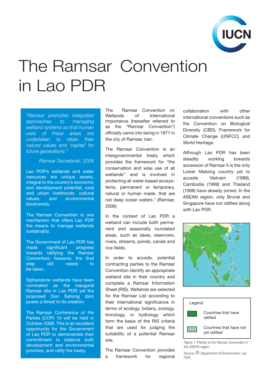 The Ramsar Convention in Lao PDR