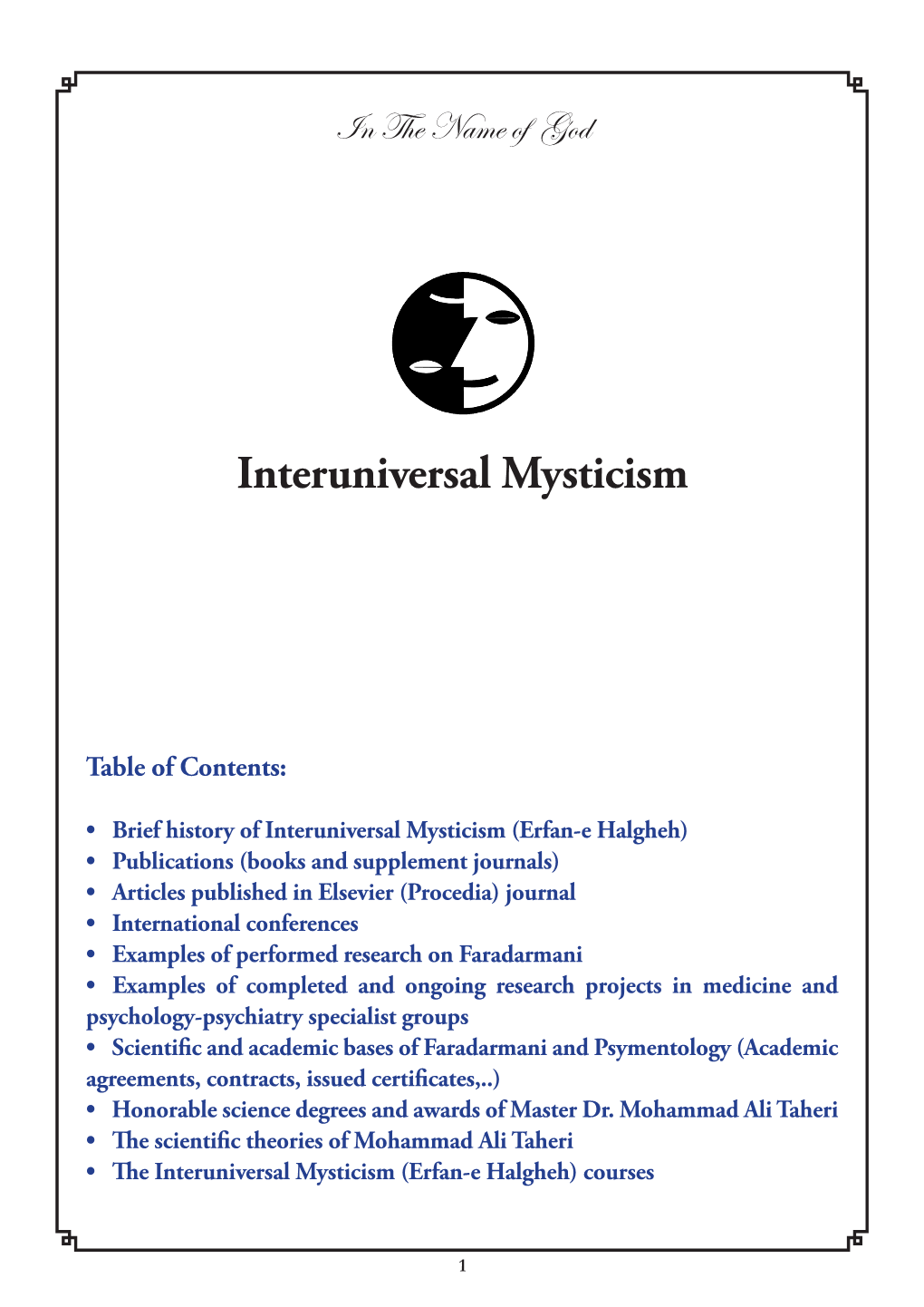 Interuniversal Mysticism