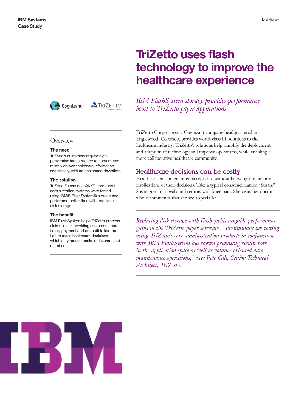 Trizetto Uses Flash Technology to Improve the Healthcare Experience