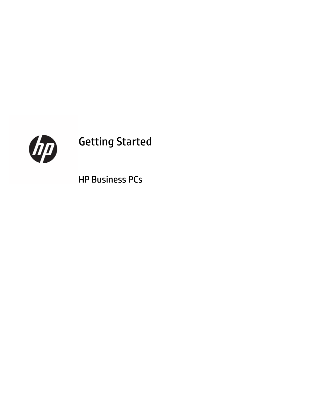 Getting Started HP Business