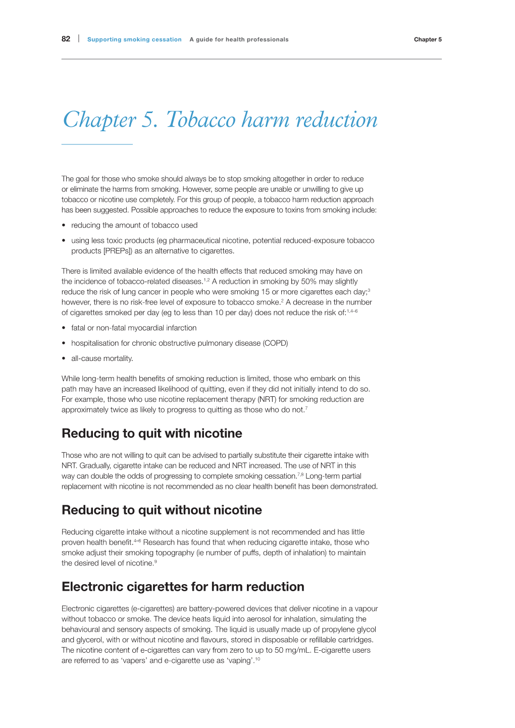 Chapter 5. Tobacco Harm Reduction