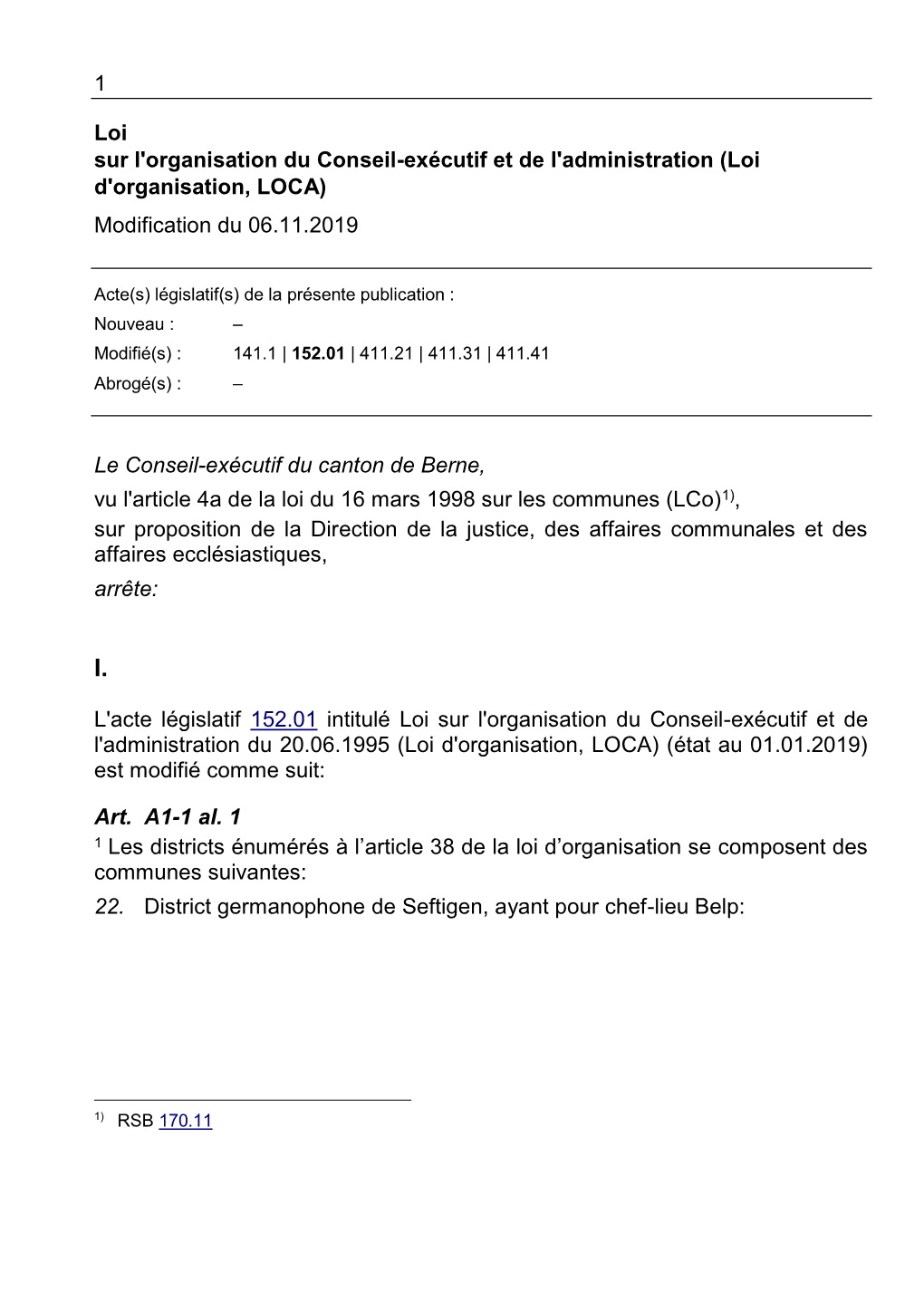 Modification Du 06.11.2019 Le C