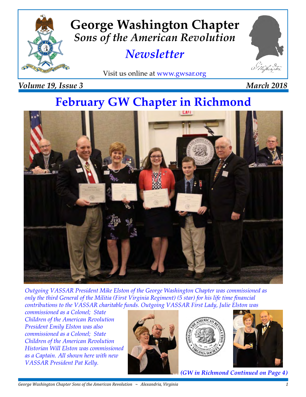 March 2018 February GW Chapter in Richmond