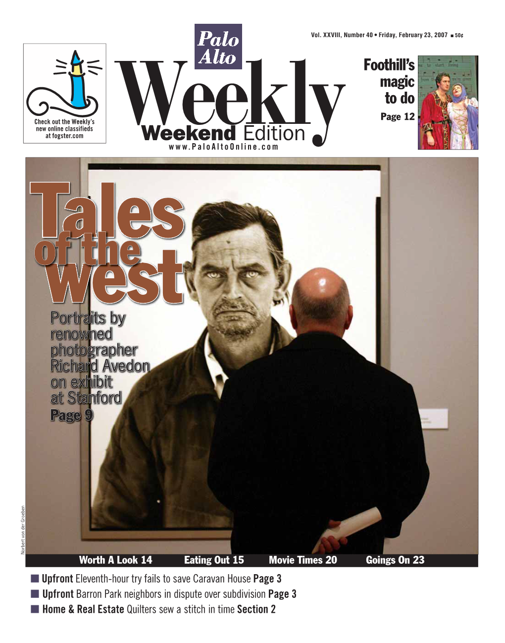 Weekend Edition Tales Ofwest the Portraits by Renowned Photographer Richard Avedon on Exhibit at Stanford Page 9